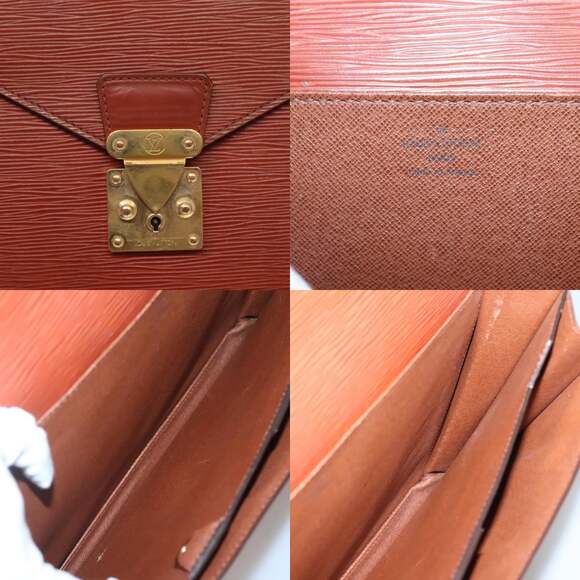 LOUIS VUITTON Epi Serviette Conseiller Briefcase Brown M54423 - Picture 11 of 12